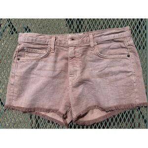 Current/Elliott Women's Boyfriend light pink- dusty rose Denim Shorts.